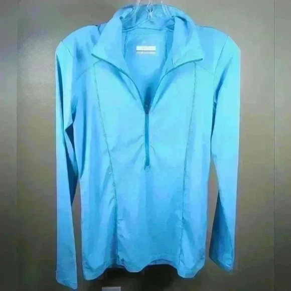 Columbia Omni-Freeze Half Zip Pullover - Lightweight Collared Long Sleeve Size M - Picture 1 of 10